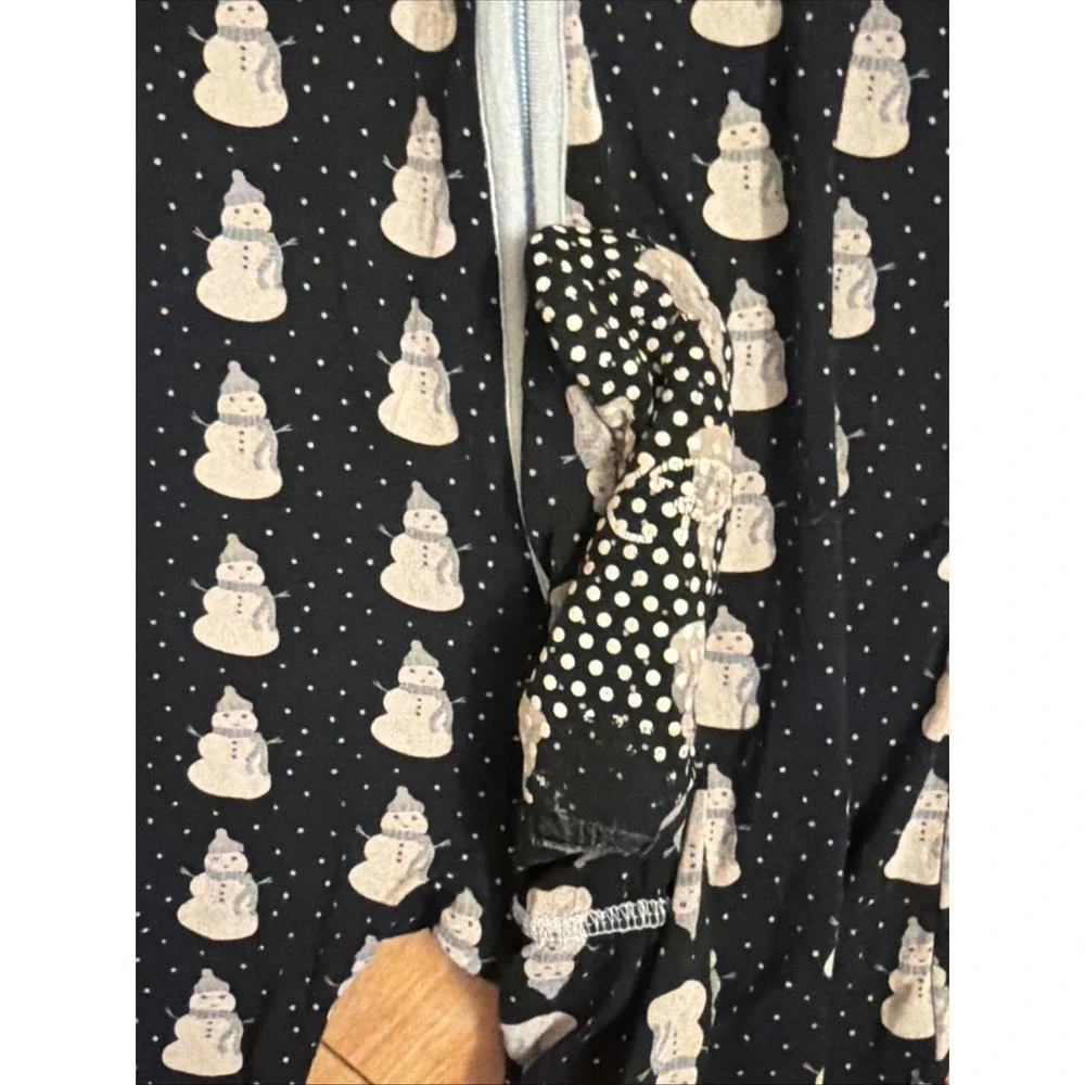 Kickee Pants Toddler Boys 4T Winter Snowman Footed Sleepe Pajamas VGC
